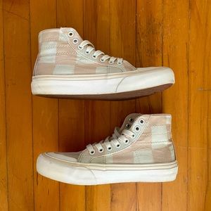 Vans Sk8 Hi Big Check Macadamia Marshmallow